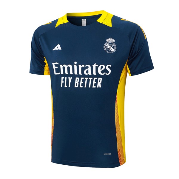 Camiseta Entrenamiento Real Madrid 2024/25 Azul Amarillo